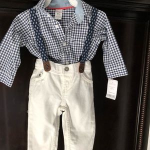 Carter’s Anchor Suspenders Outfit